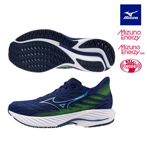 【MIZUNO 美津濃】WAVE RIDER 28 男款慢跑鞋 J1GC240453