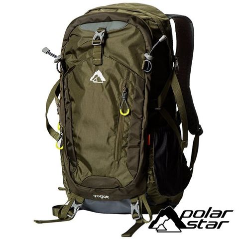 【PolarStar】透氣登山背包 40L『軍綠』P20802 露營.戶外.旅遊.自助旅行.多隔間.登山背包.後背包.肩背包.手提包.行李包