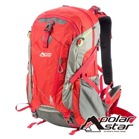 【PolarStar】透氣網架背包 40L『紅色』P19804 露營.戶外.旅遊.自助旅行.多隔間.登山背包.後背包.肩背包.手提包.行李包
