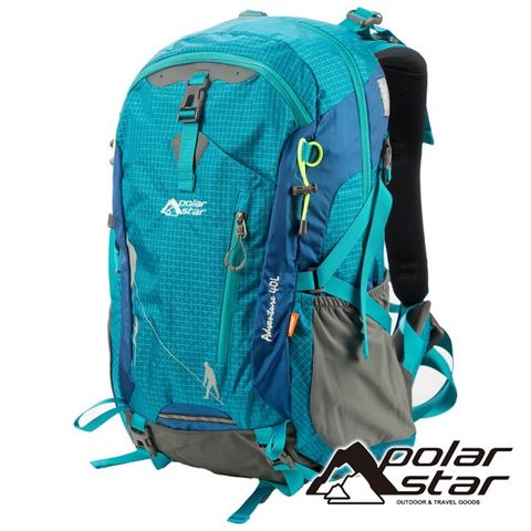 【PolarStar】透氣網架背包 40L『藍色』P19804 露營.戶外.旅遊.自助旅行.多隔間.登山背包.後背包.肩背包.手提包.行李包