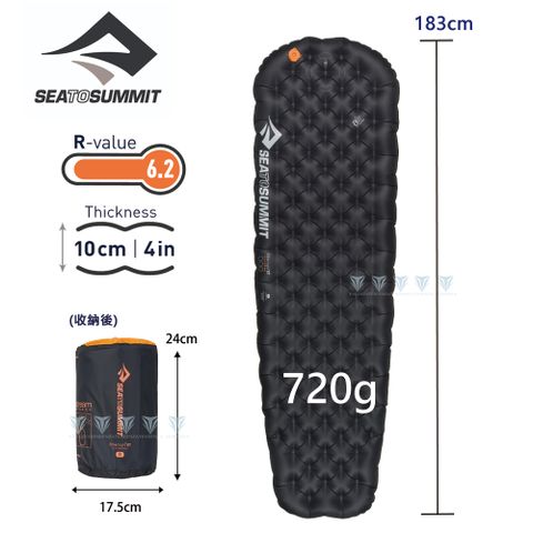 SEA TO SUMMIT 輕厚系列睡墊-極限版 R 黑