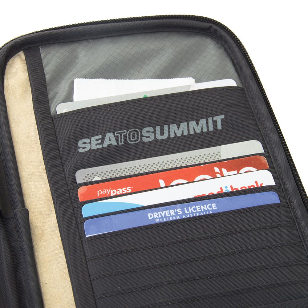 SEA TO SUMMIT RFID 旅行用安全錢包 S 灰/黑