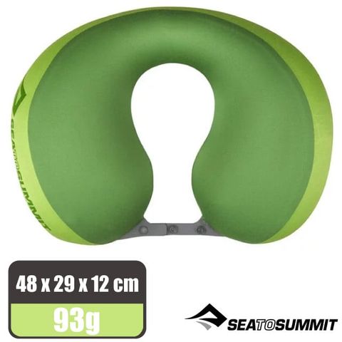 SEA TO SUMMIT AEROS PILLOW PREMIUM TRAVELLE 50D 充氣頸枕(93g).靠枕.U型枕.旅行護頸枕_STSAPILPREMYHALI 萊姆綠