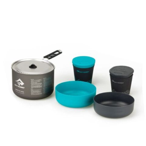 【Sea To Summit】Alpha 折疊鍋具組-2.1(含2人餐具組).把手可旋轉.附刻度標示/STSAKI5004-03122108