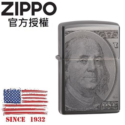 【ZIPPO官方授權店】Currency Design 美金貨幣防風打火機