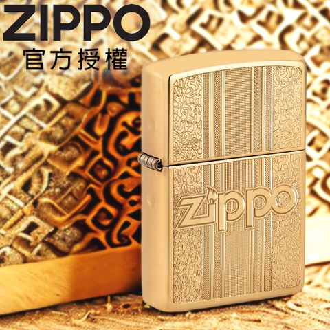 【ZIPPO官方授權店】Zippo and Pattern Design 復古黃銅紋路設計防風打火機
