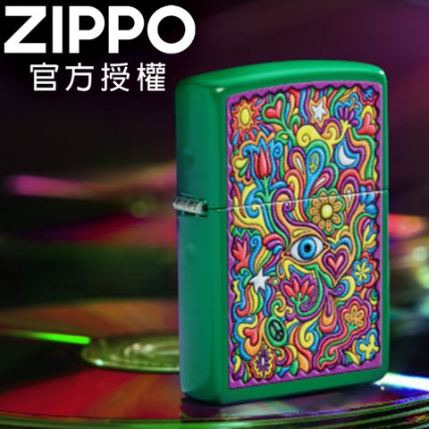 ZIPPO Trippy Design 抽象迷幻防風打火機