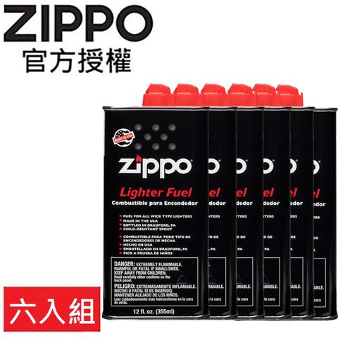 【ZIPPO官方授權店】打火機專用油(大355ml) 六入組