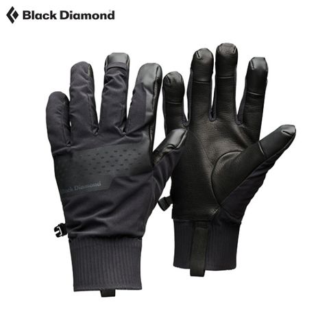 美國【Black Diamond】ALPINE SOFTSHELL GLOVES 觸控保暖手套 / 防風防水 / 戶外必備（黑）