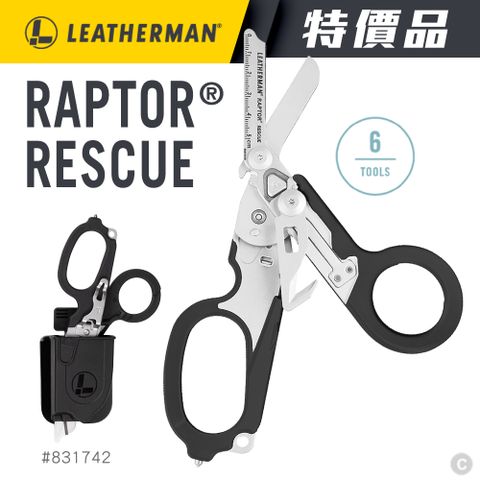 LEATHERMAN 特價品 RAPTOR RESCUE 多功能工具剪/黑色 #831742