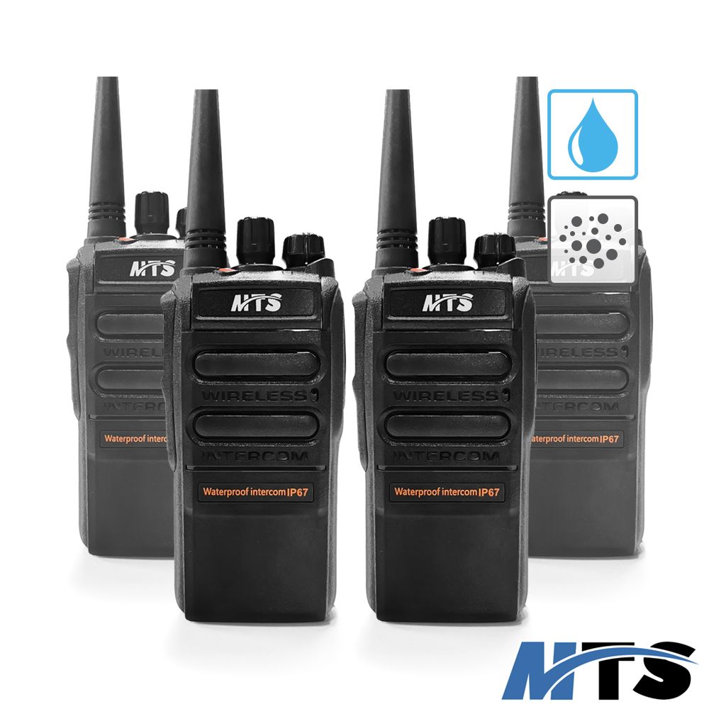 MTS  IP67高等級防塵防水對講機4入裝67UX4