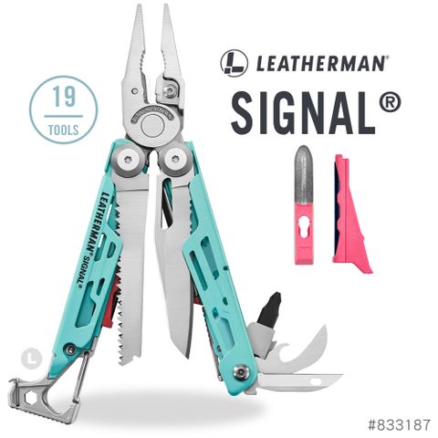 LEATHERMAN SIGNAL 水波綠-銀 工具鉗 #833187