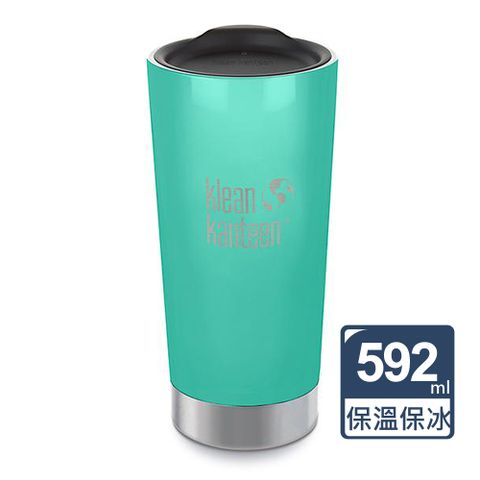 Klean Kanteen 保溫鋼杯592ml-海波綠(附掀蓋)