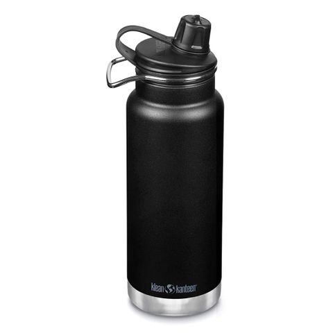 Klean Kanteen TK Wide寬口保溫瓶946ml-消光黑(運動吸嘴蓋)