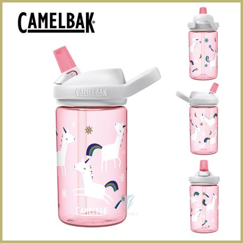 CamelBak 400ml eddy+ kids兒童吸管運動水瓶-雪花獨角獸