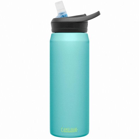 【美國 CamelBak】750ml eddy+不鏽鋼多水吸管保溫瓶(保冰) 清澈河流