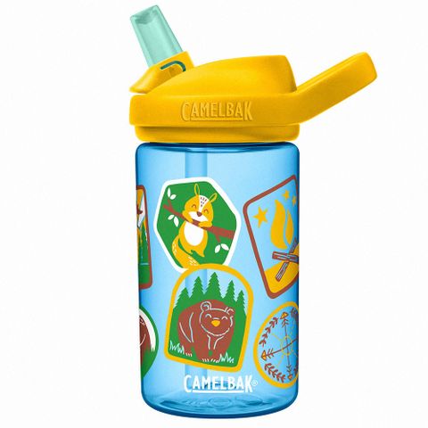 CamelBak 400ml eddy+兒童吸管運動水瓶RENEW 叢林探索