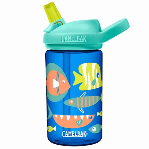 CamelBak 【美國 】400ml eddy+兒童吸管運動水瓶RENEW 熱帶魚