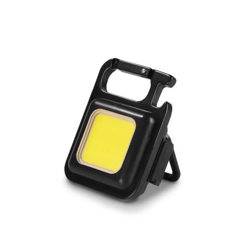 迷你鑰匙扣探照燈 USB充電式 露營慢跑停電照明燈