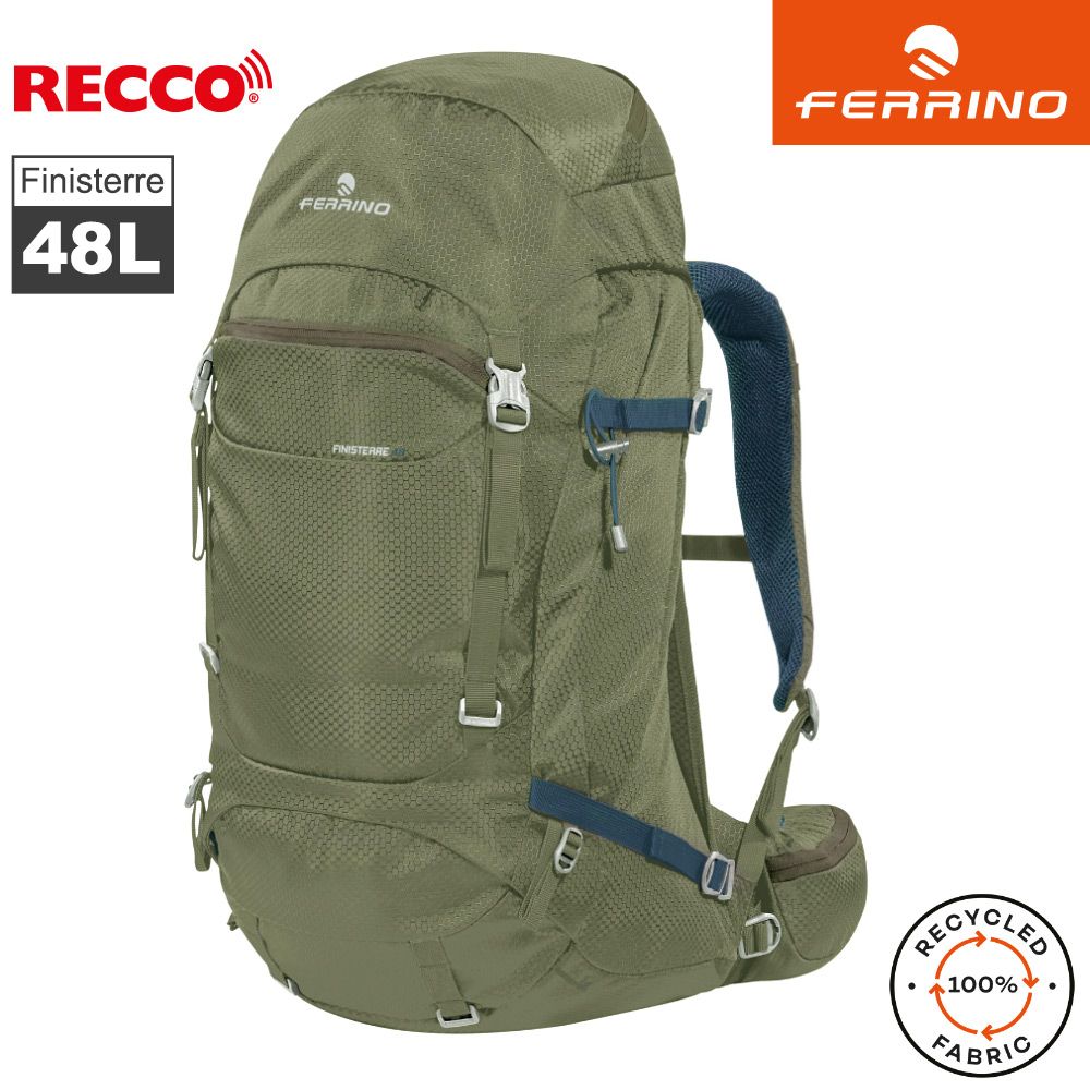 FERRINO  Finisterre 48 登山健行網架背包 75743 / MVV深草綠