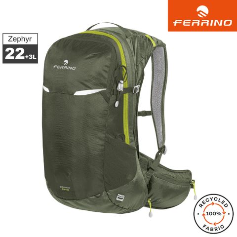 Ferrino Zephyr 20+3 女登山健行透氣背包 75820 / NVV深綠
