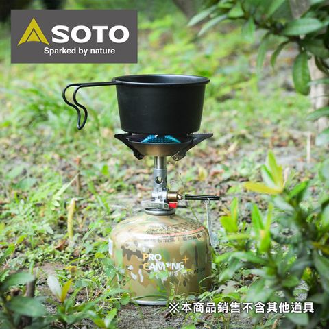 日本SOTO 穩壓輕型登山爐SOD-300S+專屬防護罩SOD-451組合 (攻頂爐 穩壓調節高山爐)