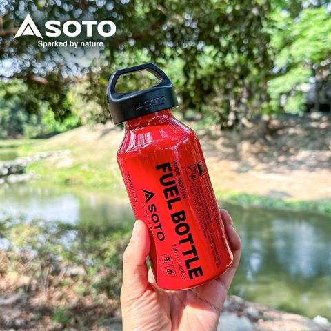 日本SOTO Fuel Bottle 廣口燃料瓶 0.4L SOD-703S 汽油瓶 汽化爐燃料罐 油罐