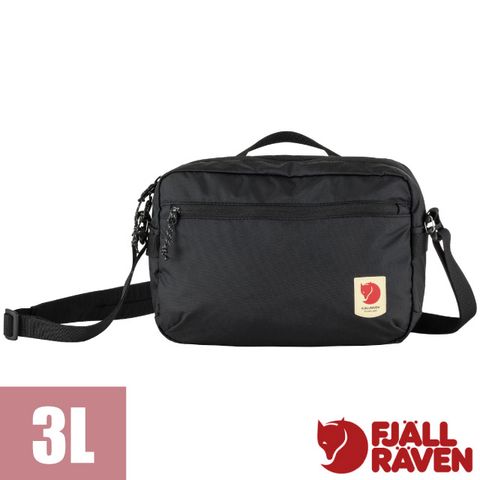 Fjallraven 【 小狐狸】High Coast Crossbody 3L 隨身.單肩側背包.背帶可拆卸_23227-550 黑