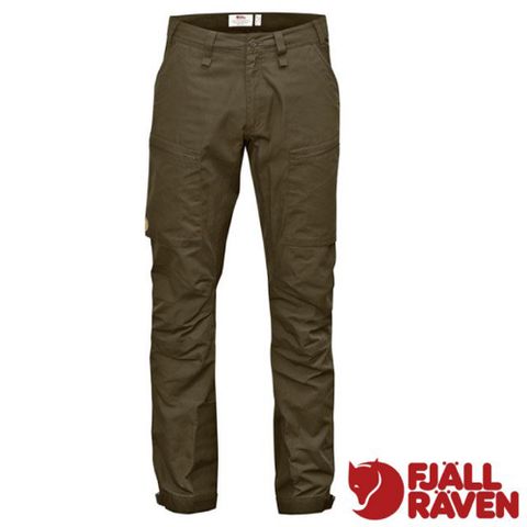 Fjallraven 男 Abisko Lite Trekking 輕量透氣機能耐磨長褲.工作褲.休閒褲.登山健行褲/四向彈性_82890R 深橄欖