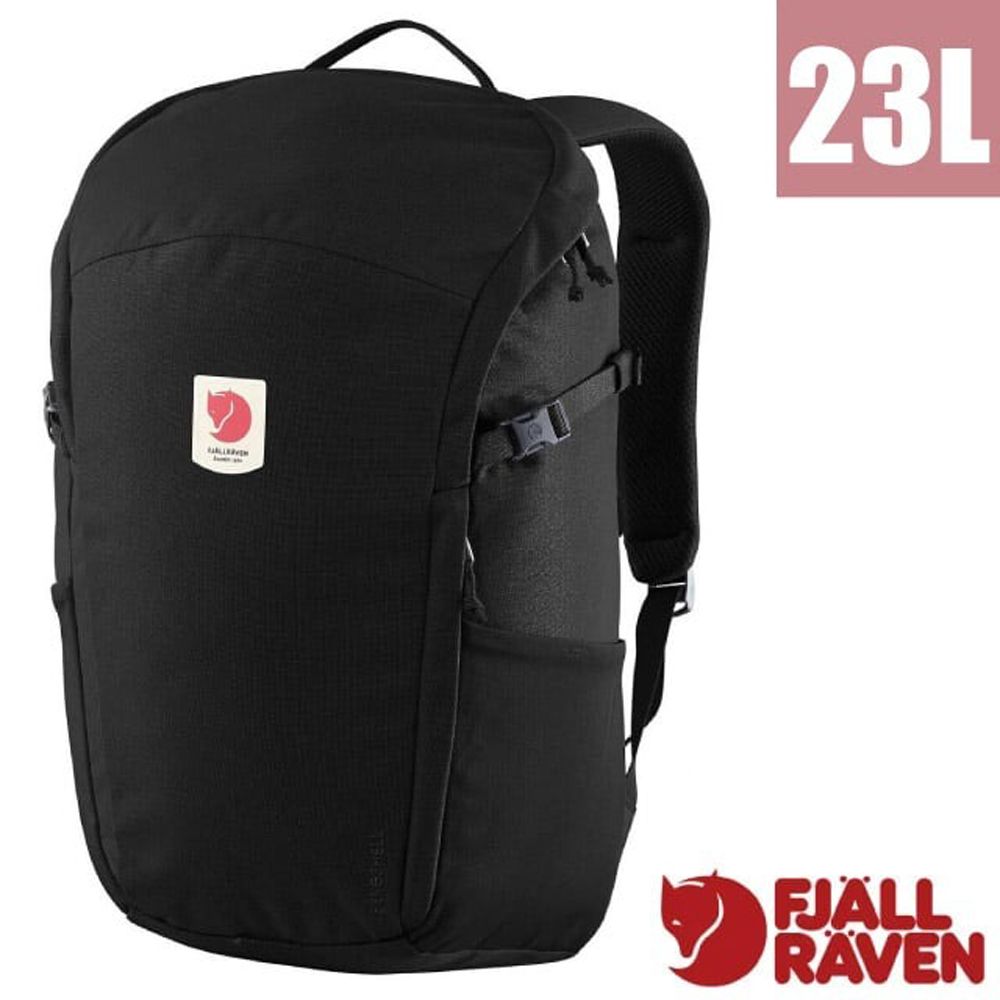 Fjallraven 小狐狸 Ulv&ouml; 23L 多功能運動休閒後背包.電腦背包.雙肩書包.可收納15吋筆電_23301-550 黑