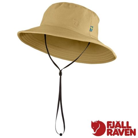 Fjallraven 【 小狐狸】Abisko Sun Hat 輕量快乾遮陽帽.防曬帽.中盤帽.圓盤帽/77406-196 沙丘褐