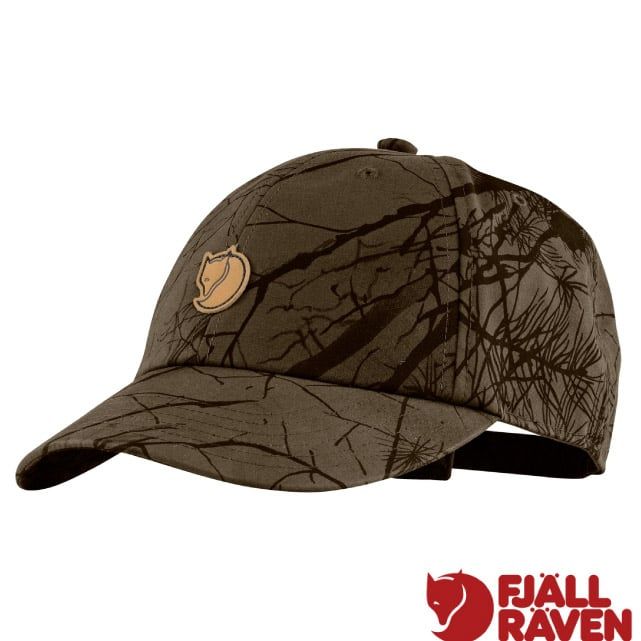 Fjallraven 小狐狸 Lappland Camo Cap 防曬透氣棒球帽 .鴨舌帽.遮陽帽.休閒運動帽/可調頭圍/77407-636 深橄欖迷彩