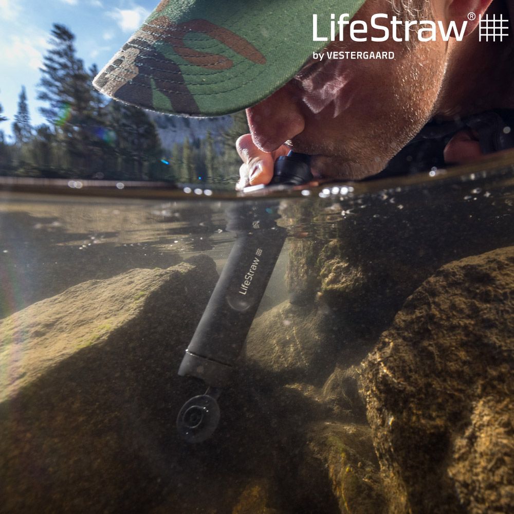 LifeStraw 【可隨身攜帶的濾心】 頂峰生命淨水吸管 PEAK SERIES STRAW深灰