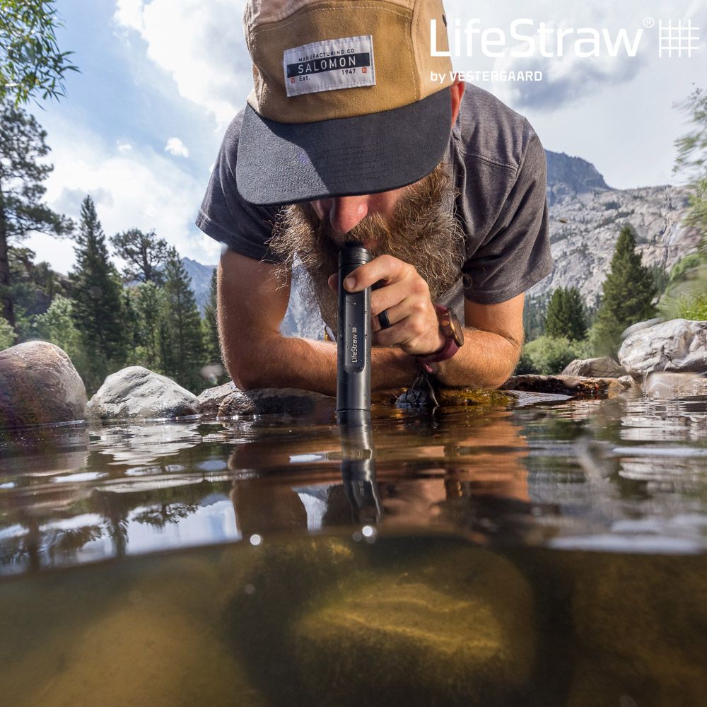 LifeStraw 【可隨身攜帶的濾心】 頂峰生命淨水吸管 PEAK SERIES STRAW深灰