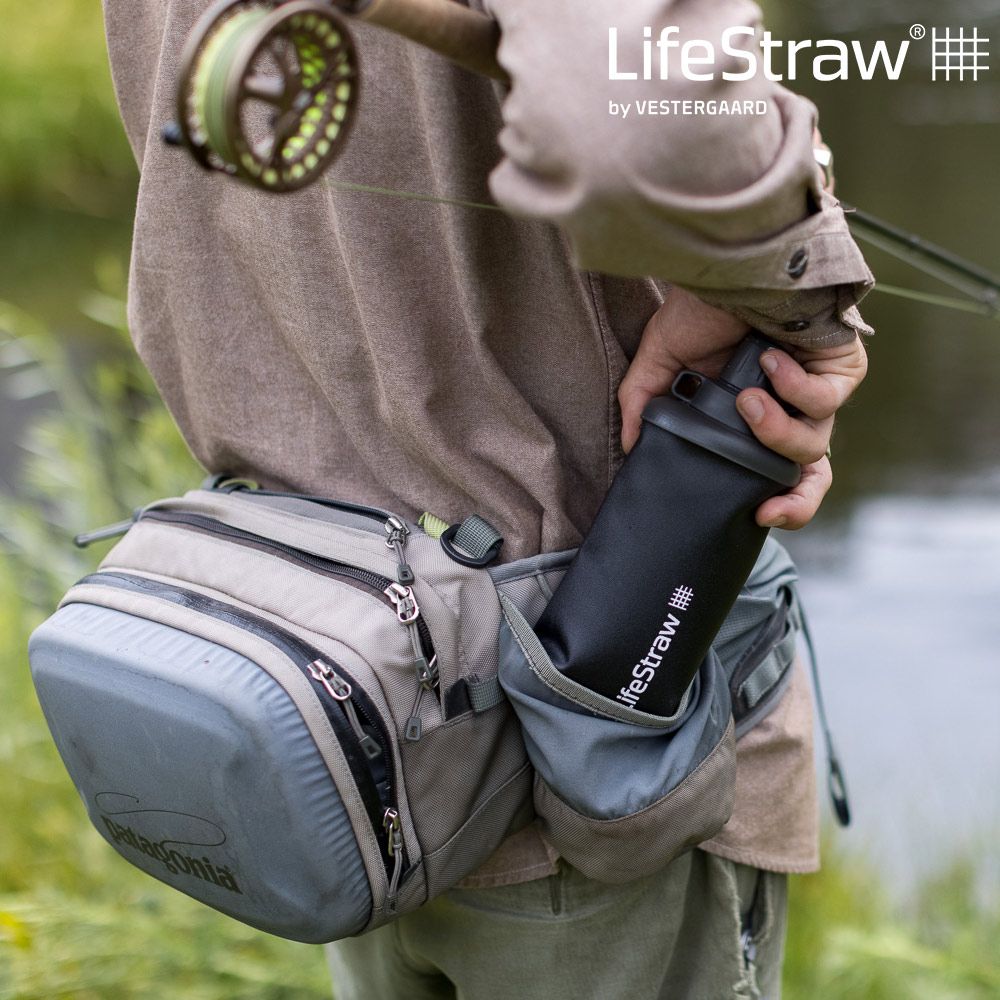 LifeStraw  Peak 頂峰軟式過濾水瓶 650ml深灰