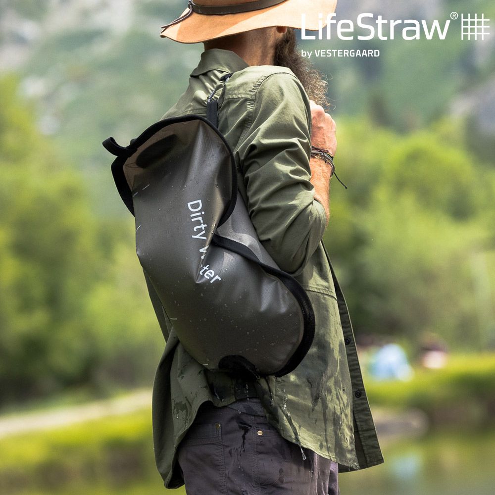 LifeStraw  Peak 頂峰軟式水袋 8L深灰