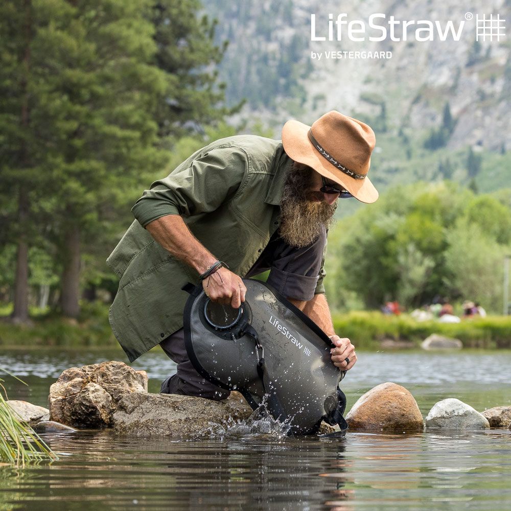 LifeStraw  Peak 頂峰軟式水袋 8L深灰