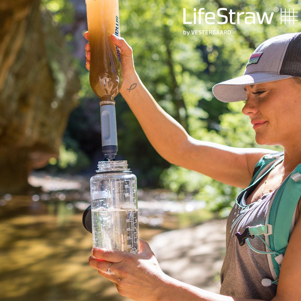 LifeStraw 【可隨身攜帶的濾心】 Peak 頂峰生命淨水吸管 SOLO山藍