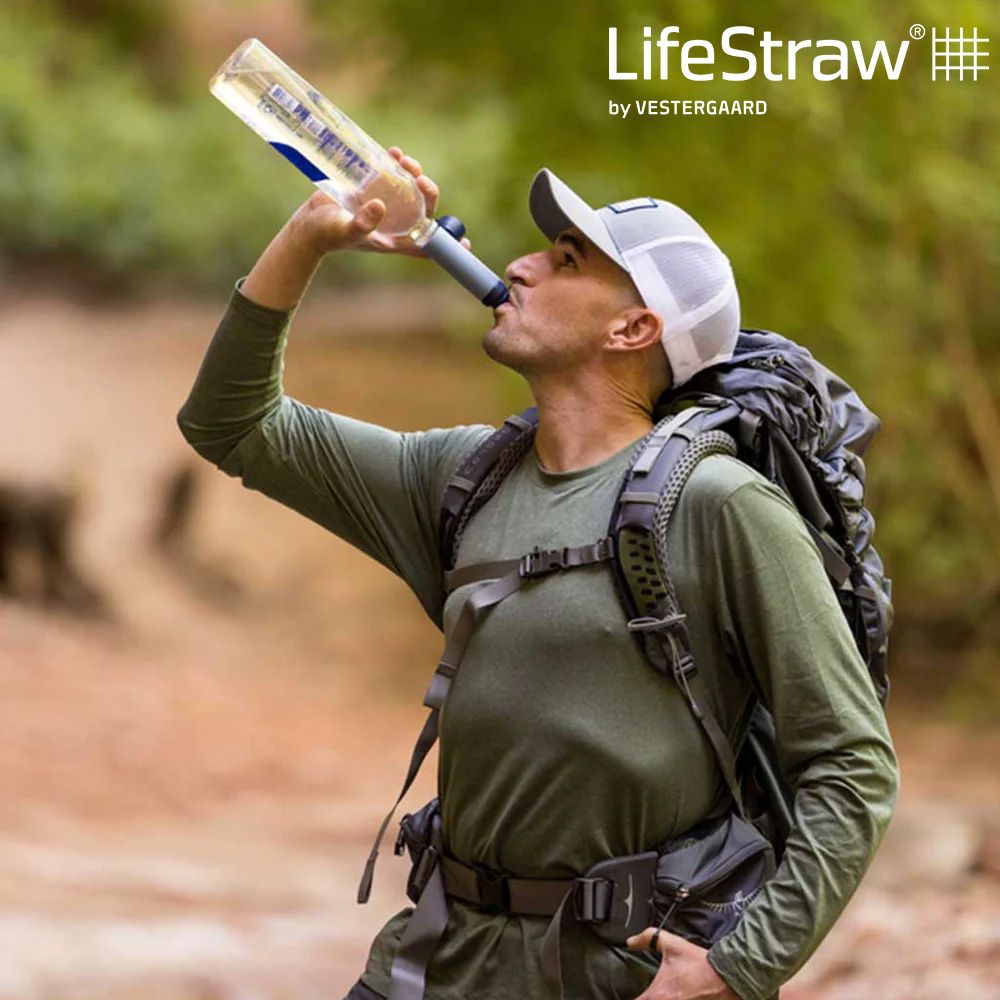 LifeStraw 【可隨身攜帶的濾心】 Peak 頂峰生命淨水吸管 SOLO山藍