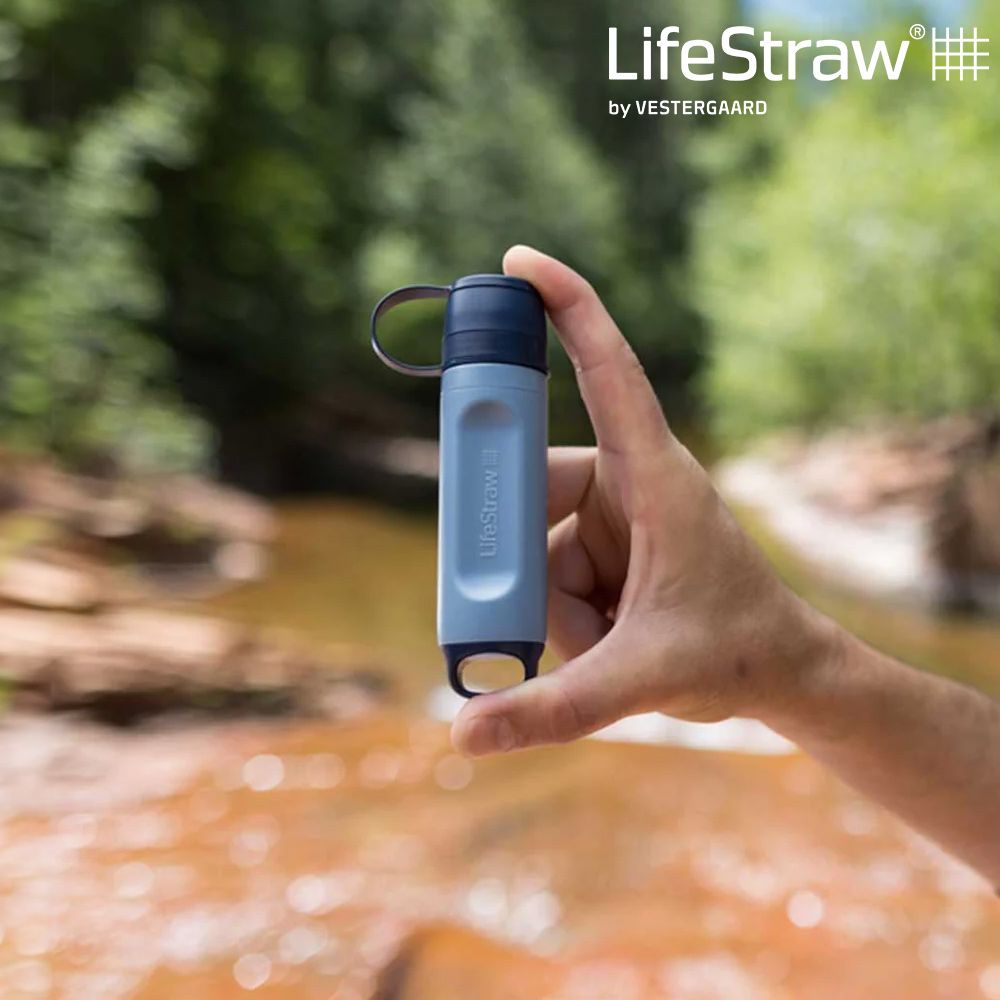 LifeStraw 【可隨身攜帶的濾心】 Peak 頂峰生命淨水吸管 SOLO山藍