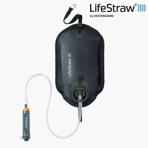 LifeStraw Peak 頂峰軟式水袋8L+Purifier濾水器深藍