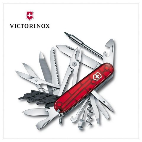 VICTORINOX 瑞士維氏 電腦工具刀 /41用/透紅 1.7775.T