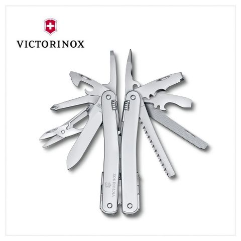 VICTORINOX 瑞士維氏 Swiss Tool Spirit MX工具鉗 105mm/24用/銀(3.0224.MN)