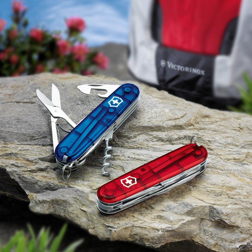 VICTORINOX 瑞士維氏  攀登者15用瑞士刀-透明藍 (13703.T2)