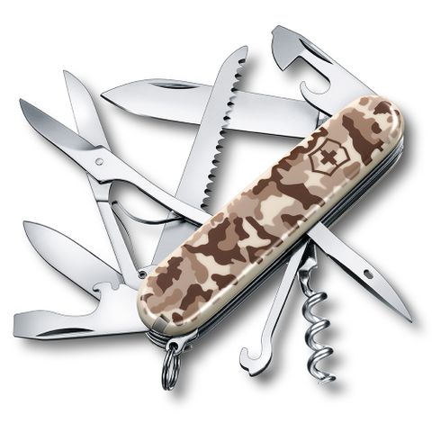 瑞士刀↘8折VICTORINOX 瑞士維氏狩獵者15用瑞士刀-卡其迷彩
