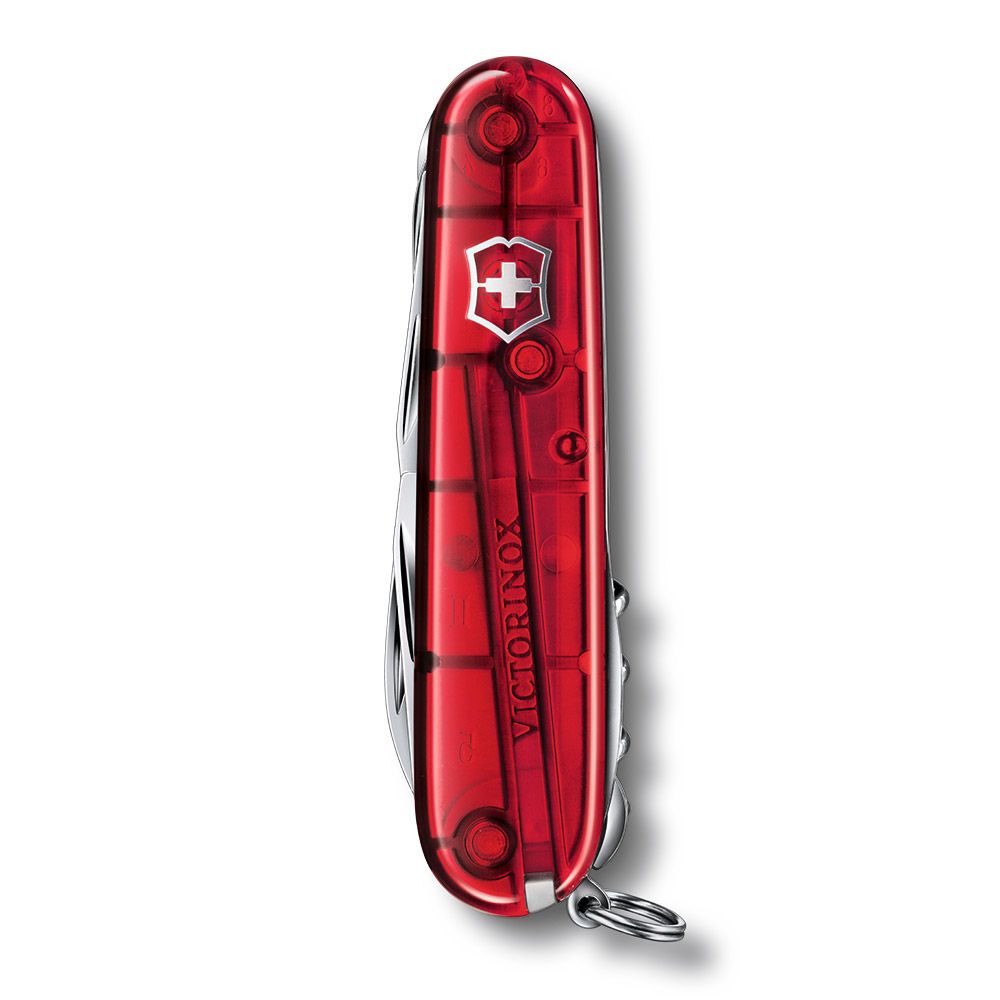 VICTORINOX 維氏 狩獵者15用瑞士刀-透明紅 (13713.T)