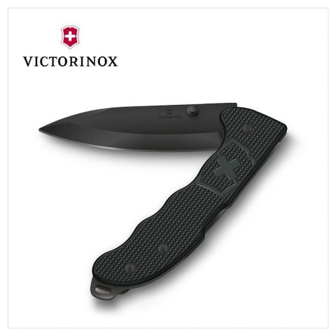 VICTORINOX 瑞士維氏 Evoke BS Alox 折疊式獵刀 136mm/4用/極黑+黑 0.9415.DS23