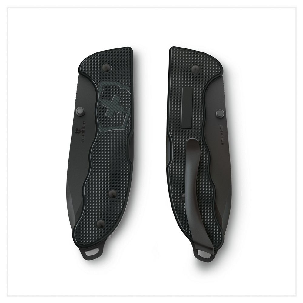 VICTORINOX 維氏 Evoke BS Alox 折疊式獵刀 136mm/4用/極黑+黑 0.9415.DS23