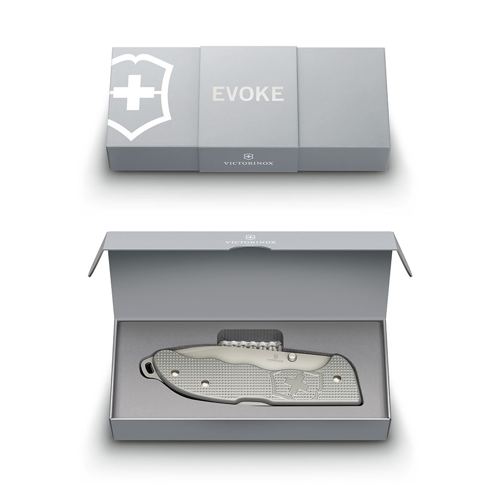 VICTORINOX 維氏 5用ALOX金屬殼Evoke系列瑞士刀(136mm)-銀色 (0.9415.D26)