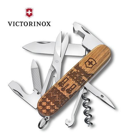 VICTORINOX 瑞士維氏 13用2023年特別版瑞士精神瑞士刀(91mm) 胡桃木刀 (13901.63L23)